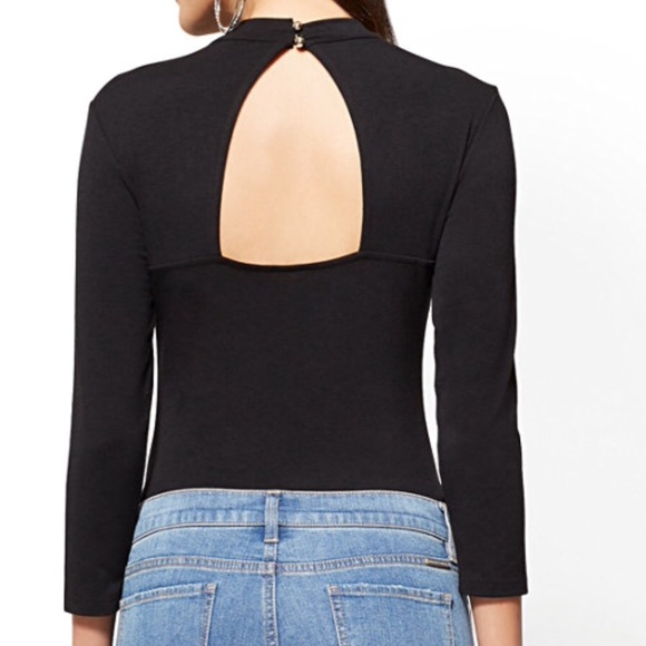 Last one❗️❗️ black lace up black body suit - Picture 4 of 7